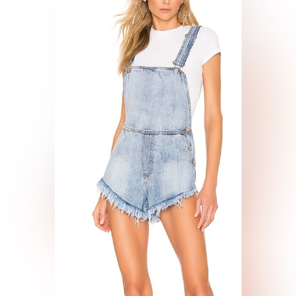 Superdown denim short overalls size 23
